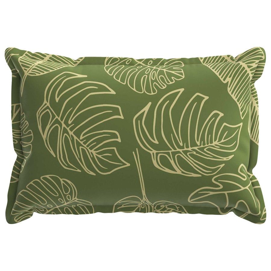 Kussensloop 2 st HOUTEN Bladontwerp 40 x 60 cm Polyester