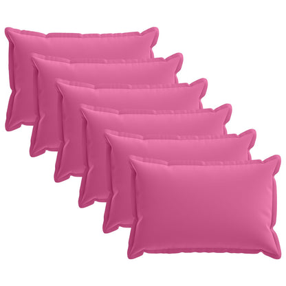 Kussensloop 6 st HOUTEN Roze 40 x 60 cm Polyester