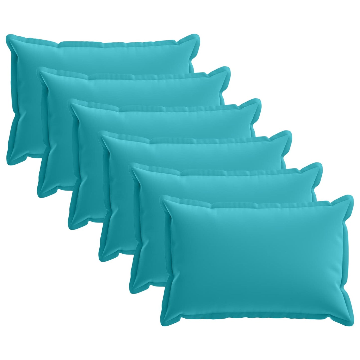 Kussensloop 6 st HOUTEN Turquoise 40 x 60 cm Polyester