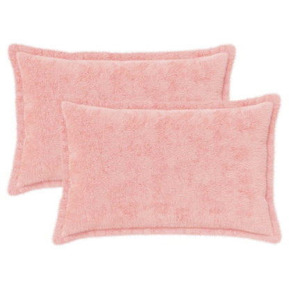 Kussensloop 2 st HOUTEN Roze 40 x 60 cm Nep Konijnenbont