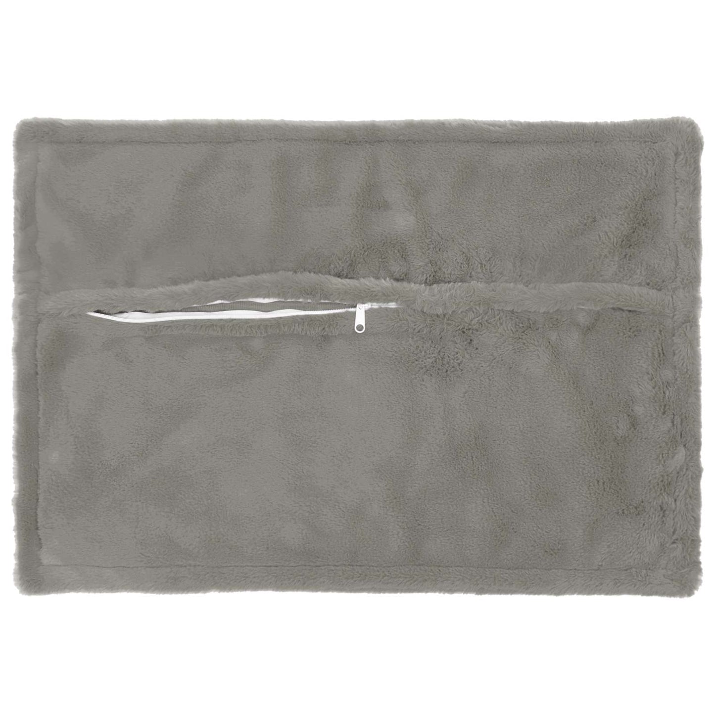 Kussensloop 6 st HOUTEN Lichtgrijs 40 x 60 cm Nep Konijnenbont