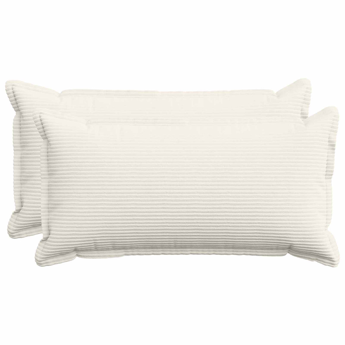 Kussensloop 2 st HOUTEN Crèmekleurig 40 x 70 cm corduroy