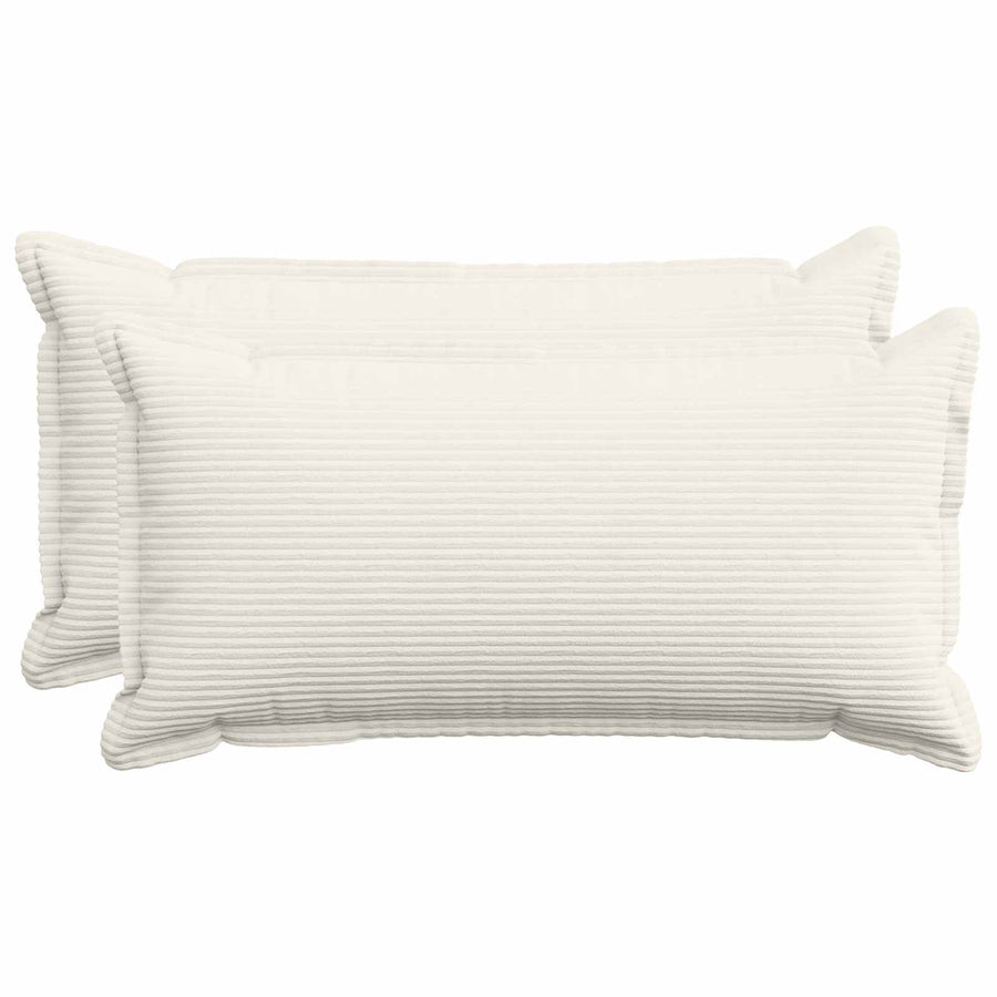 Kussensloop 2 st HOUTEN Crèmekleurig 40 x 70 cm corduroy