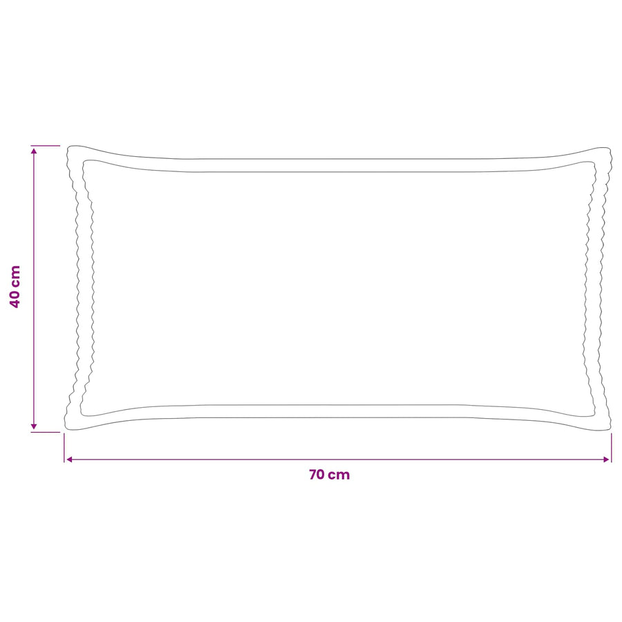 Kussensloop 2 st HOUTEN Crèmekleurig 40 x 70 cm corduroy