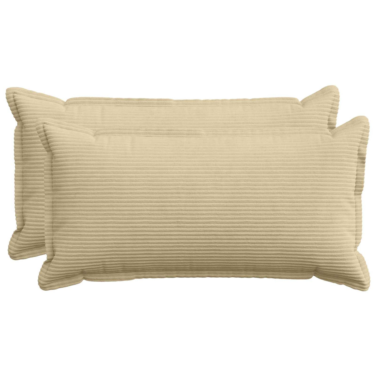 Kussensloop 2 st HOUTEN Lichtgroen Grijs 40 x 70 cm corduroy