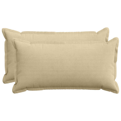 Kussensloop 2 st HOUTEN Lichtgroen Grijs 40 x 70 cm corduroy