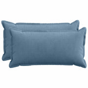 Kussensloop 40 x 70 cm blauw corduroy (2 stuks)