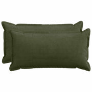 Kussensloop 40 x 70 cm groen corduroy (2 st)