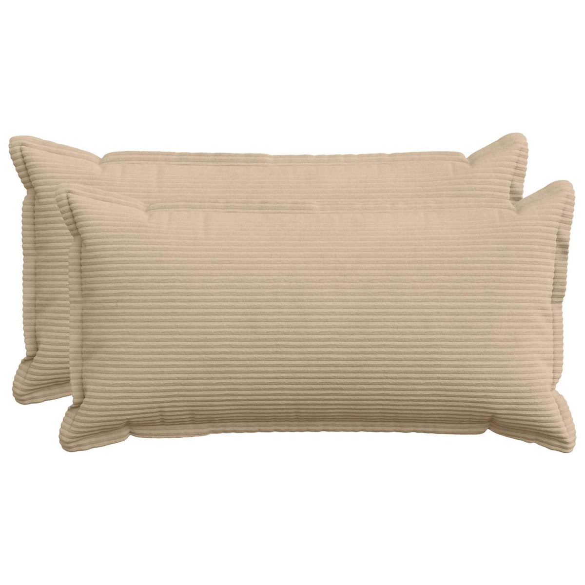 Kussensloop 2 st HOUTEN Taupe 40 x 70 cm corduroy