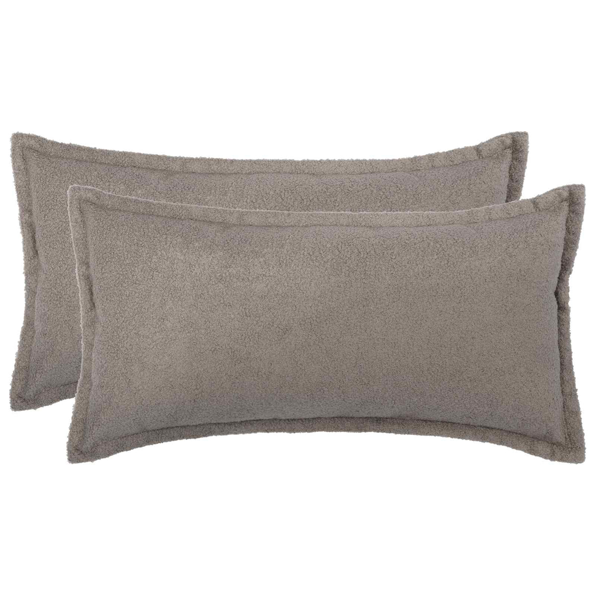 Kussensloop 2 pcs HOUTEN Lichtgrijs 40 x 70 cm Bouclé