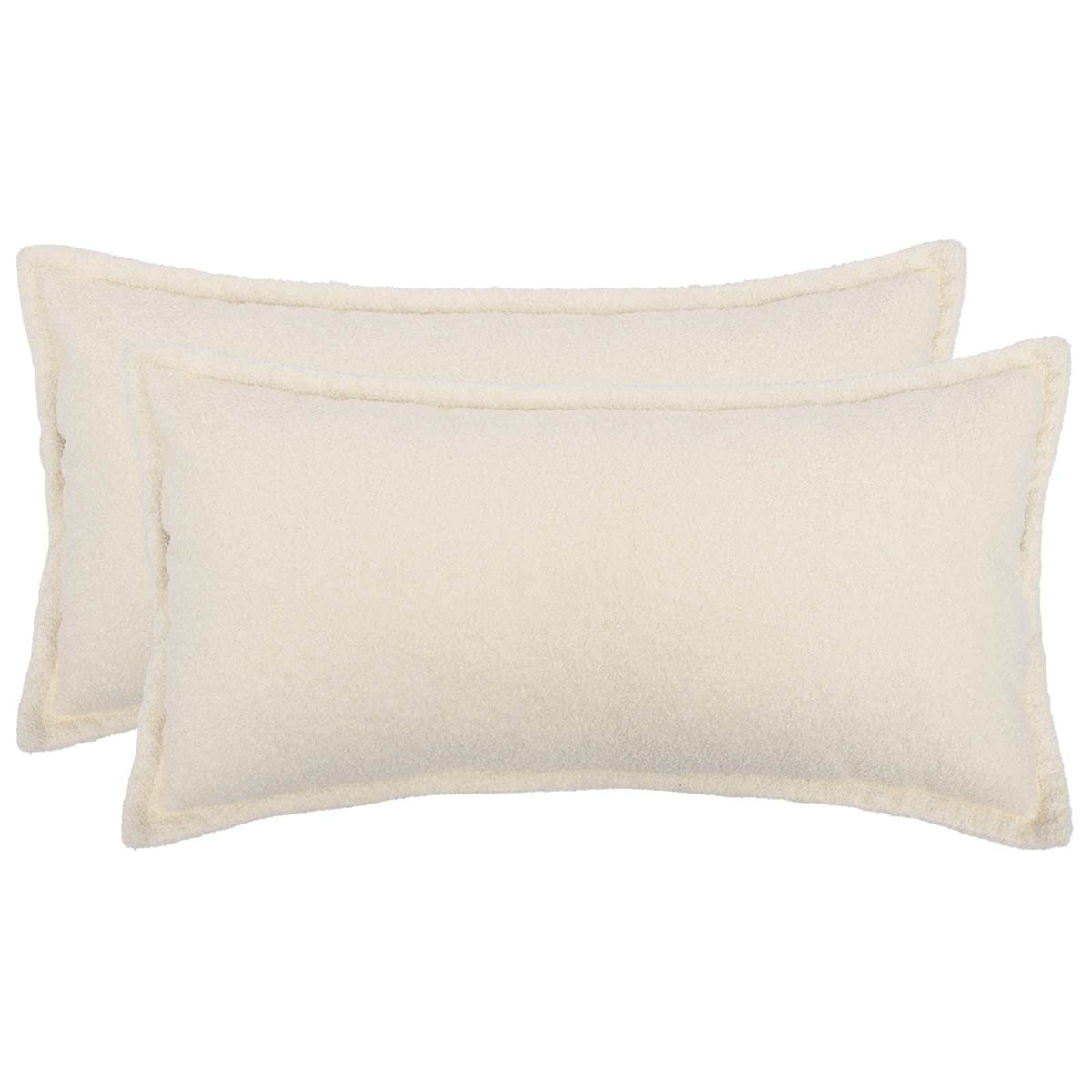 Kussensloop 2 pcs HOUTEN Crèmekleurig 40 x 70 cm Bouclé