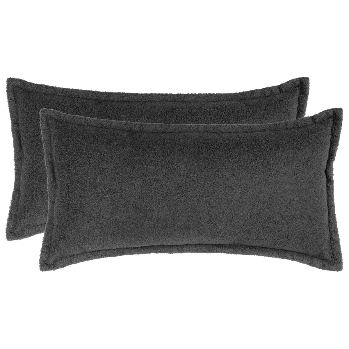 Kussensloop 2 pcs HOUTEN Donkergrijs 40 x 70 cm Bouclé