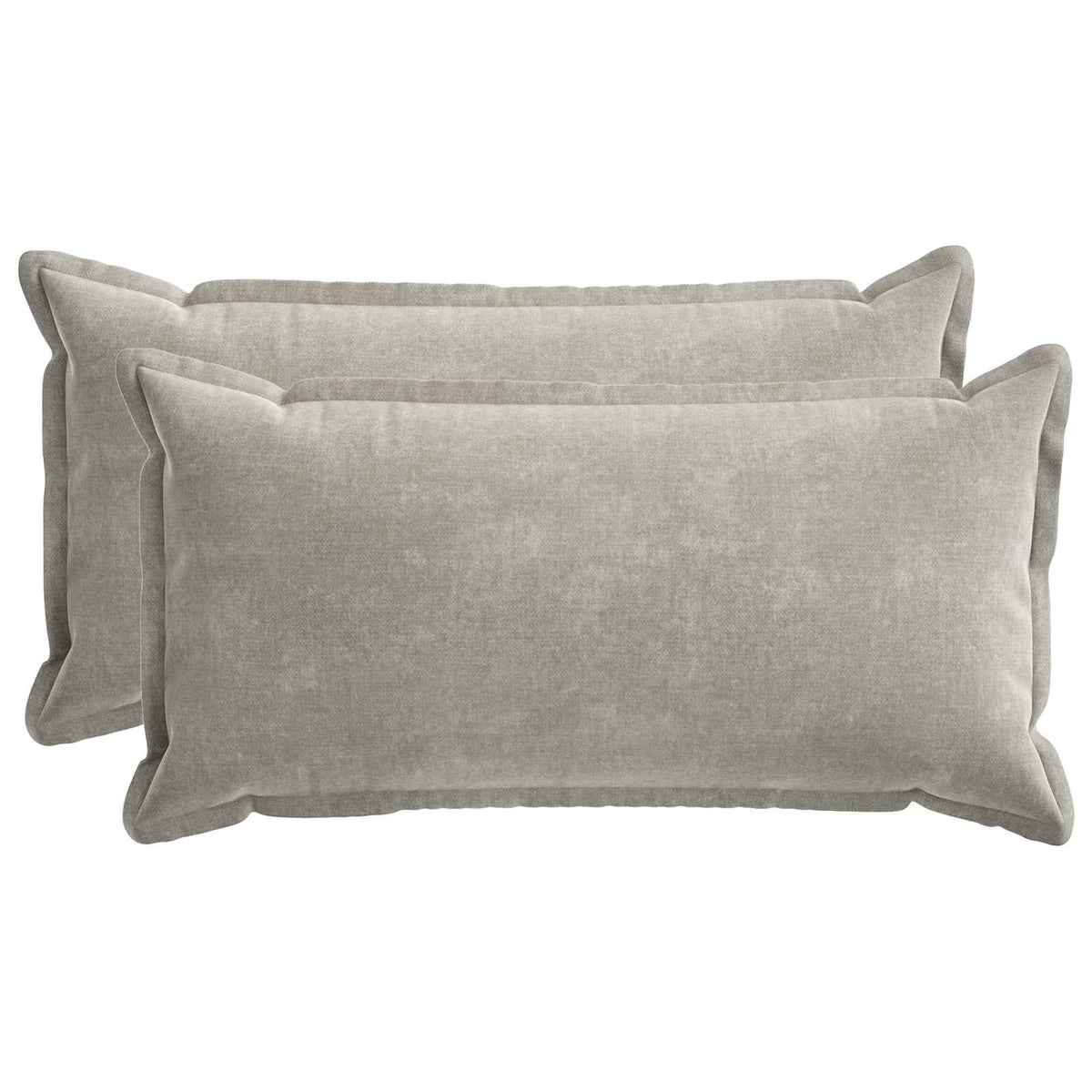 Kussensloop 2 st HOUTEN Lichtgrijs 40 x 70 cm Chenille Stof