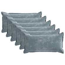 Kussensloop 6 st HOUTEN Lichtblauw 40 x 70 cm Chenille Stof