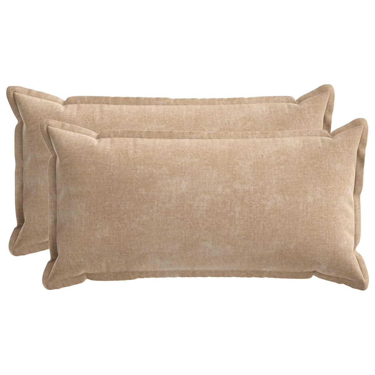 Kussensloop 2 st HOUTEN Taupe 40 x 70 cm Chenille Stof