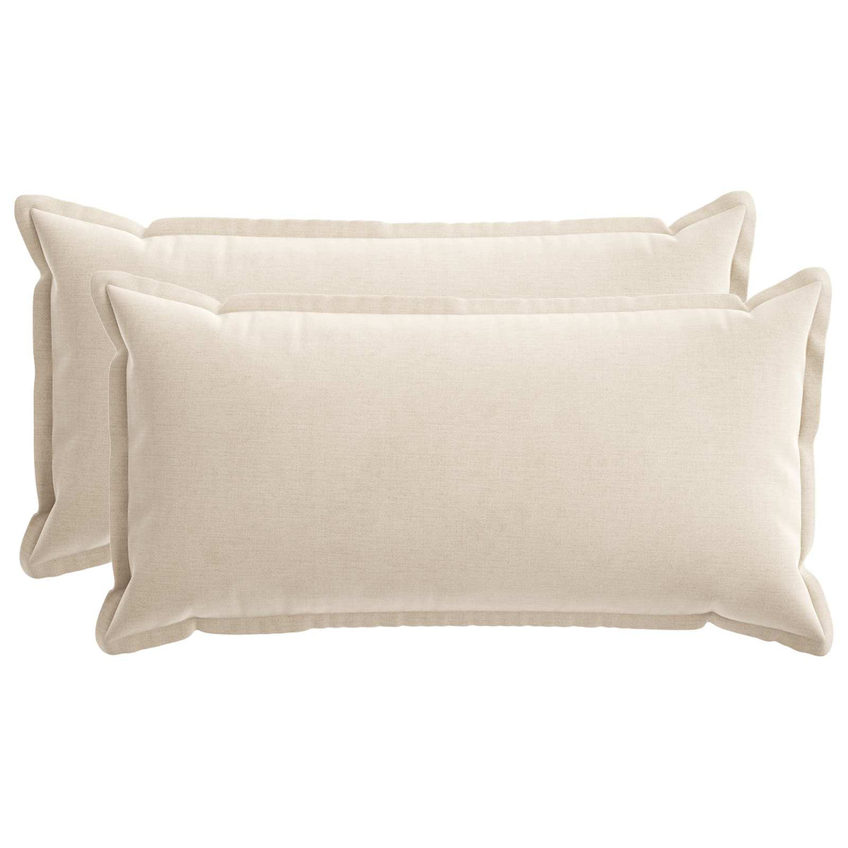 Kussensloop 2 st HOUTEN Crèmekleurig 40 x 70 cm Chenille Stof