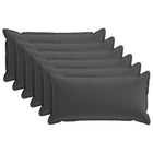 Kussensloop 6 st HOUTEN Antraciet 40 x 70 cm Polyester