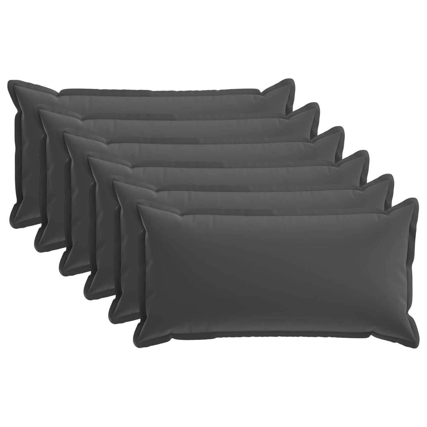 Kussensloop 6 st HOUTEN Antraciet 40 x 70 cm Polyester