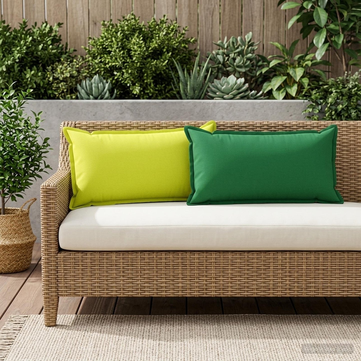 Kussensloop 2 st HOUTEN Helder groen 40 x 70 cm Polyester