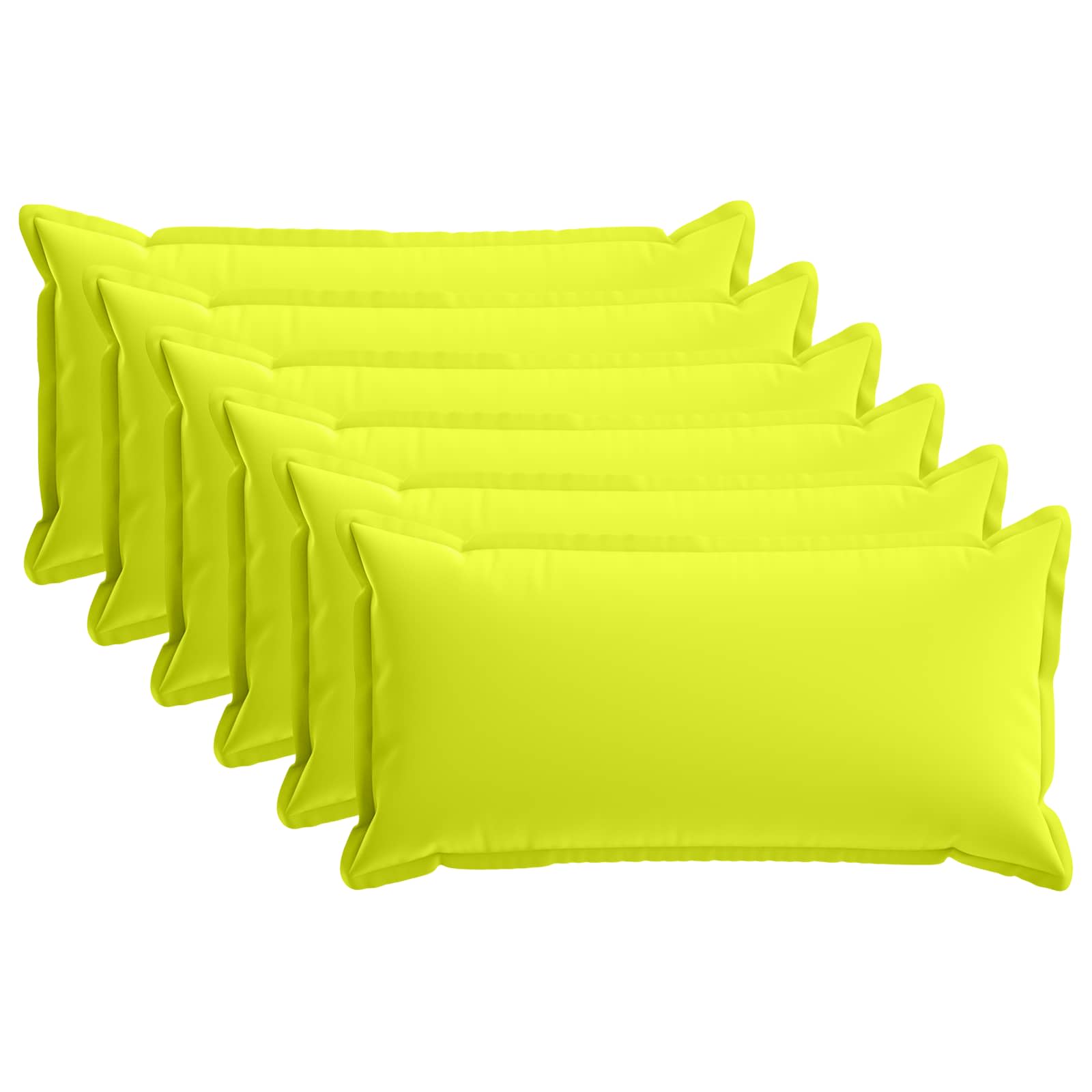 Kussensloop 6 st HOUTEN Helder groen 40 x 70 cm Polyester