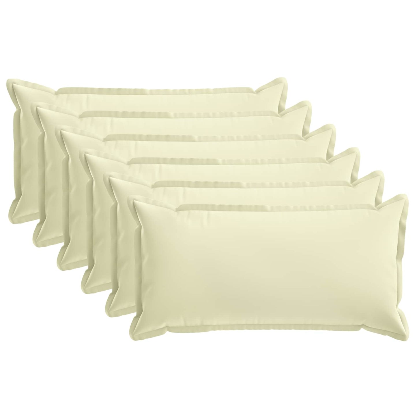 Kussensloop 6 st HOUTEN Crèmekleurig 40 x 70 cm Polyester