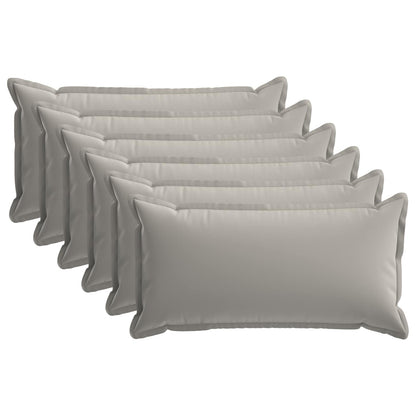 Kussensloop 6 st HOUTEN Grijs 40 x 70 cm Polyester