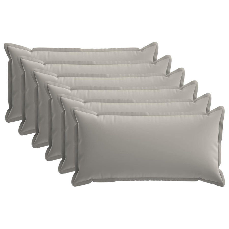 Kussensloop 6 st HOUTEN Grijs 40 x 70 cm Polyester
