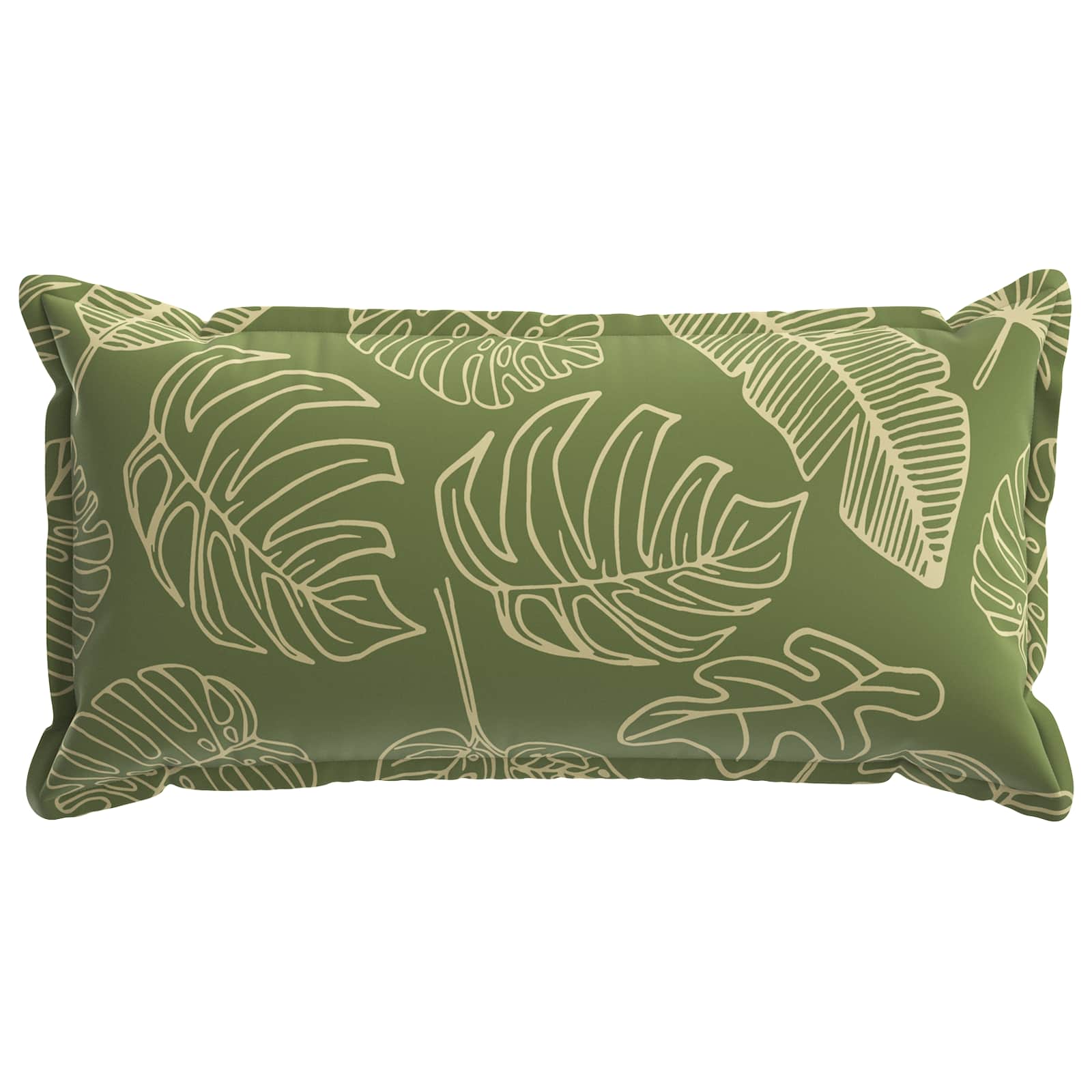 Kussensloop 6 st HOUTEN Bladontwerp 40 x 70 cm Polyester
