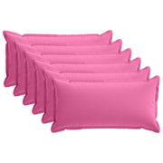 Kussensloop set 6 st roze 40x70 cm polyester