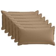 Kussensloop 40x70 cm taupe 6 stuks polyester