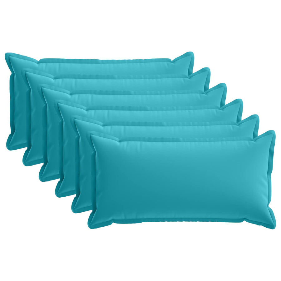 Kussensloop 6 st HOUTEN Turquoise 40 x 70 cm Polyester