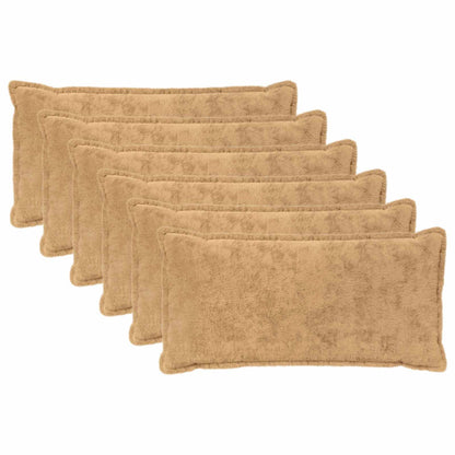 Kussensloop 6 st HOUTEN Taupe 40 x 70 cm Nep Konijnenbont
