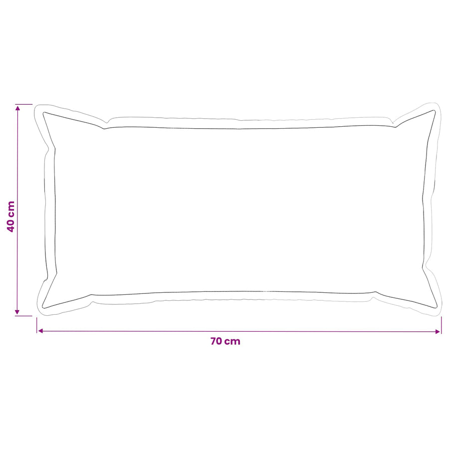 Kussensloop 6 st HOUTEN Marineblauw 40 x 70 cm Nep Konijnenbont