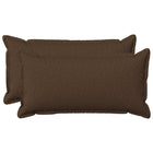 Kussensloop 40x80 cm bruin faux linnen 2 stuks