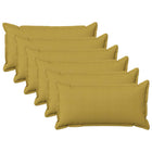 Kussensloop lichtgroen 40x80 cm faux linnen set van 6