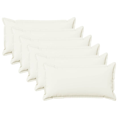 Kussensloop 6 pcs HOUTEN Wit 40 x 80 cm Faux Linnen