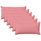Kussensloop roze 40 x 80 cm set van 6