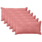Kussensloop 6 pcs HOUTEN Roze 40 x 80 cm Fluweel
