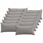 Kussensloop 12 st lichtgrijs corduroy 40 x 80 cm