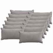Kussensloop 12 st lichtgrijs corduroy 40 x 80 cm