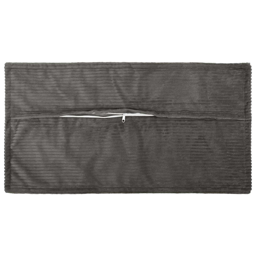 Kussensloop 6 st HOUTEN Donkergrijs 40 x 80 cm corduroy