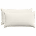 Kussensloop 2 st 40x80 cm crème corduroy polyester