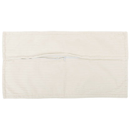 Kussensloop 12 st HOUTEN Crèmekleurig 40 x 80 cm corduroy