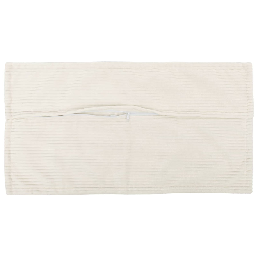 Kussensloop 12 st HOUTEN Crèmekleurig 40 x 80 cm corduroy