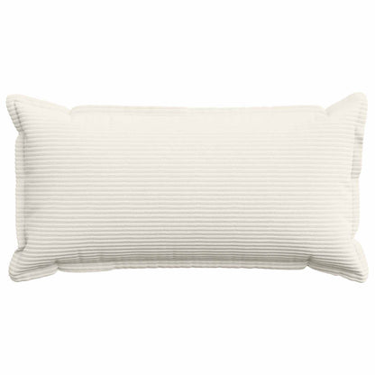 Kussensloop 12 st HOUTEN Crèmekleurig 40 x 80 cm corduroy
