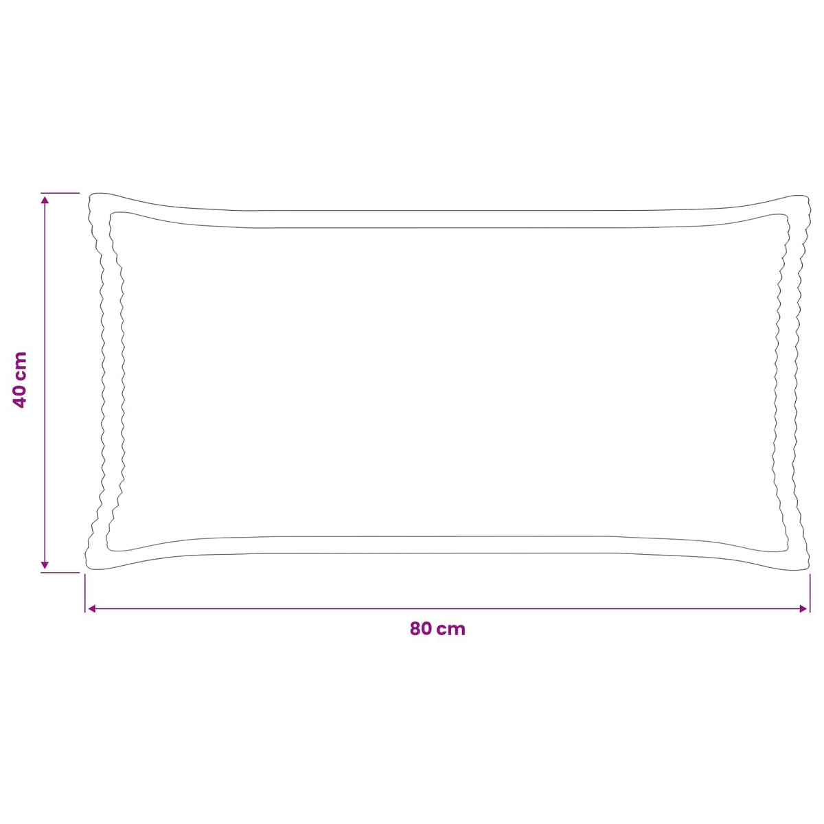 Kussensloop 12 st HOUTEN Crèmekleurig 40 x 80 cm corduroy