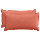 Kussensloop 40x80 cm rood-oranje corduroy (2 st)