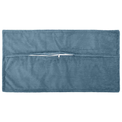 Kussensloop 6 st HOUTEN Blauw 40 x 80 cm corduroy