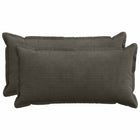 Kussensloop 2 stuks antraciet corduroy 40x80 cm
