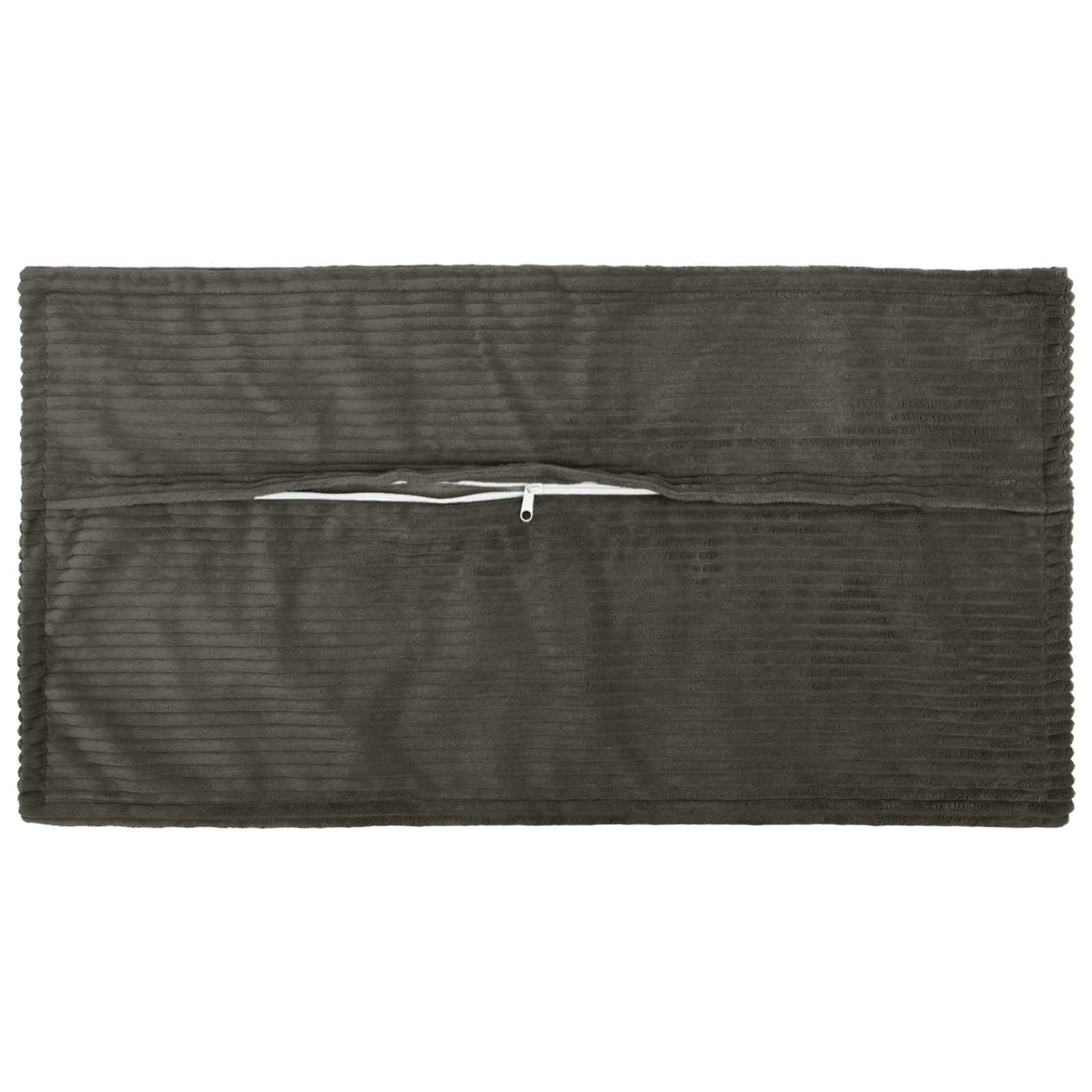 Kussensloop 12 st HOUTEN Antraciet 40 x 80 cm corduroy